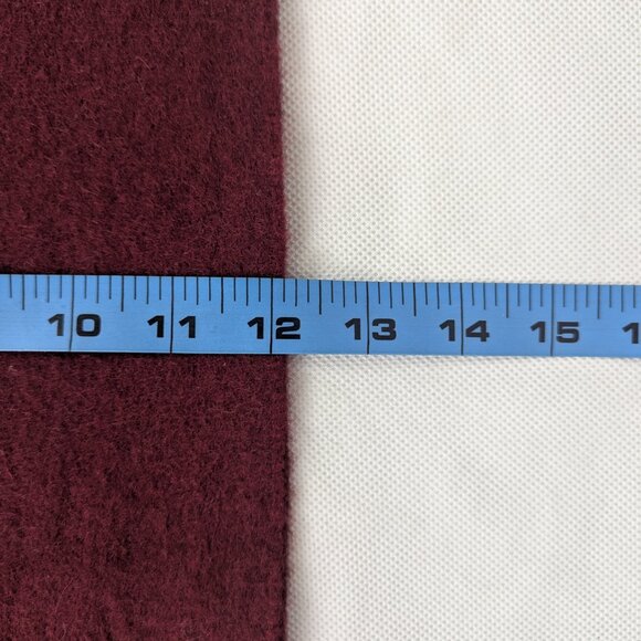 BURBERRY London Vintage Solid Knit 100% Cashmere Neck Warmer Maroon SCARF - Picture 6 of 6